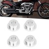 4Pcs Billet Handlebar Riser Bushing Kit Solid CNC T6 Aluminium