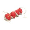 Nemesis Now Silent Night 1.7" Red Resin Christmas Baubles -