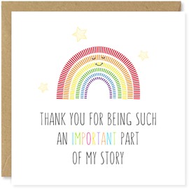 Beau Willows Teacher Thank You Card - Thank You for Being Such an Important Part of My Story