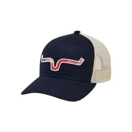 Kimes Ranch Adjustable Snapback Hats Anson Trucker Hats/Navy
