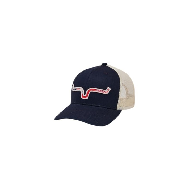 Kimes Ranch Adjustable Snapback Hats Anson Trucker Hats/Navy
