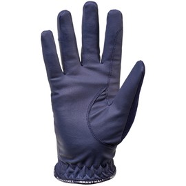 Harry Hall Fully Waterproof Horse Riding Gloves for Women & Men | Comfortable Easy Pull-On Equestrian Winter Autum Warm Gloves with Soft Brushed Lining Perfect for Wet Days | Navy Blue, Size: Large