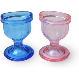 Eye Wash Cup for Effective Eye Cleansing - Eye Shaped Rim, Snug Fit, Perfect Eye wash kit, Cleansing, Remove Dust,perfect eye wash kit, Portable Eye Rinsing Cup for Home Travel Use - Set of 2