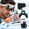 Head-Mounted LED Magnifying Glass for Precision Work – Hands-Free Design