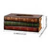 Kaxich Tissue Box Holders Antique Book Shape Paper Tissue Dispenser