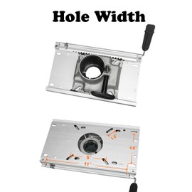 ONHI Aluminum Boat Seat Pedestal,Fit 2 7/8-Inch Diameter Pedestal Post (Fore & AFT Seat Slide with Locking Seat Mount)