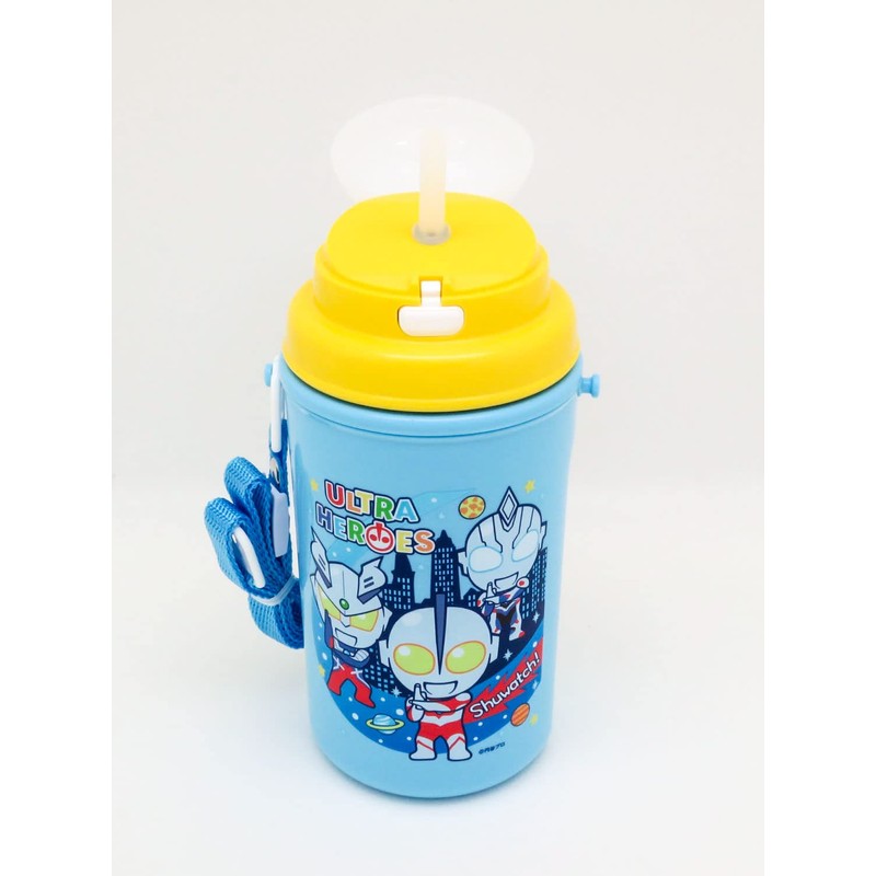 OSK SC-450S Ultra Heroes Water Bottle with Straw, 15.9 fl