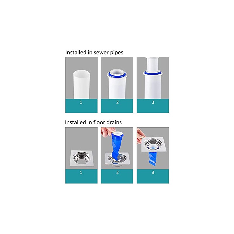 Drain Backflow Preventer, One Way Valve, Adjustable Silicone Sink Floor
