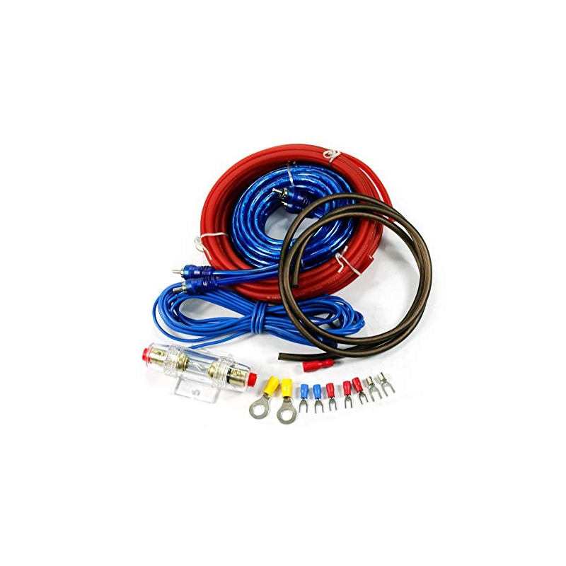 Car Amplifier Cable Set Audio RCA Cable 400KW Fuse Holder