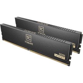 TEAMGROUP T-Create Expert Overclocking 10L CL40 DDR5 64GB Kit (2 x 32GB) 6400MHz (PC5-51200) Intel XMP 3.0 & AMD Expo Compatible Desktop Memory Module Ram Black - CTCED564G6400HC40BDC01