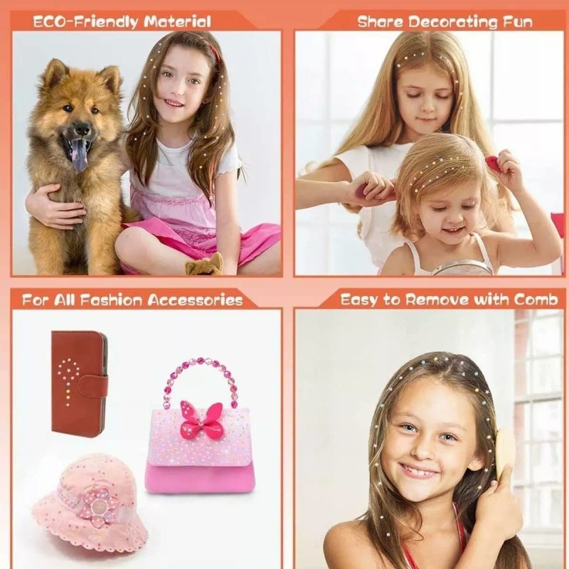 BOGENIANTE Blinger Bling Bling Brillo Para El Cabello Grapadora