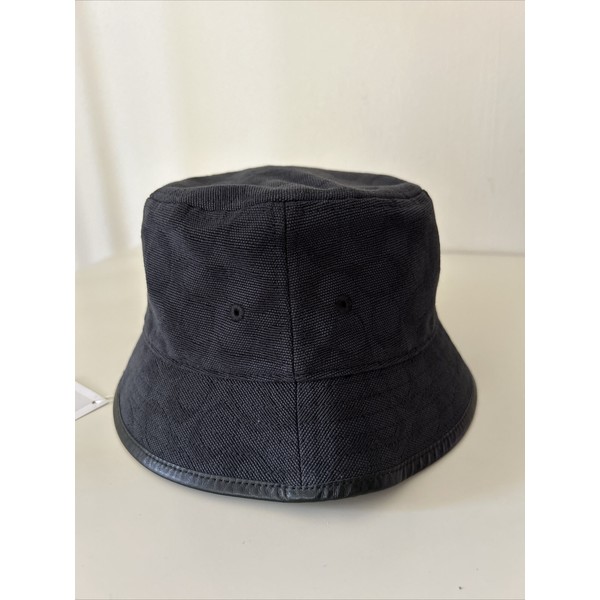 Coach Women’s Signature C Jacquard Canvas Bucket Hat Black