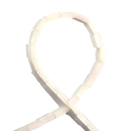 4X13MM Rectangular Column Natural Stone Rose Quartz Gemstone Loose Beads Tube Energy Stone Healing Power for Jewelry Making DIY Bracelets Earring Making