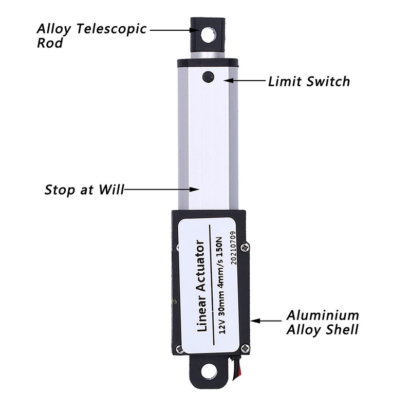Linear Drive 12 V DC 30 mm Hub Linear Motion