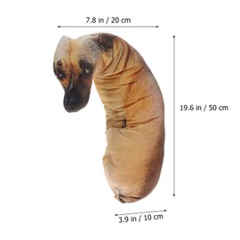 Garneck 3D Dog Cushion Simulation Plush Inu Cushion Stuffed Animal Cushion for Sofa Chair Home Decoration
