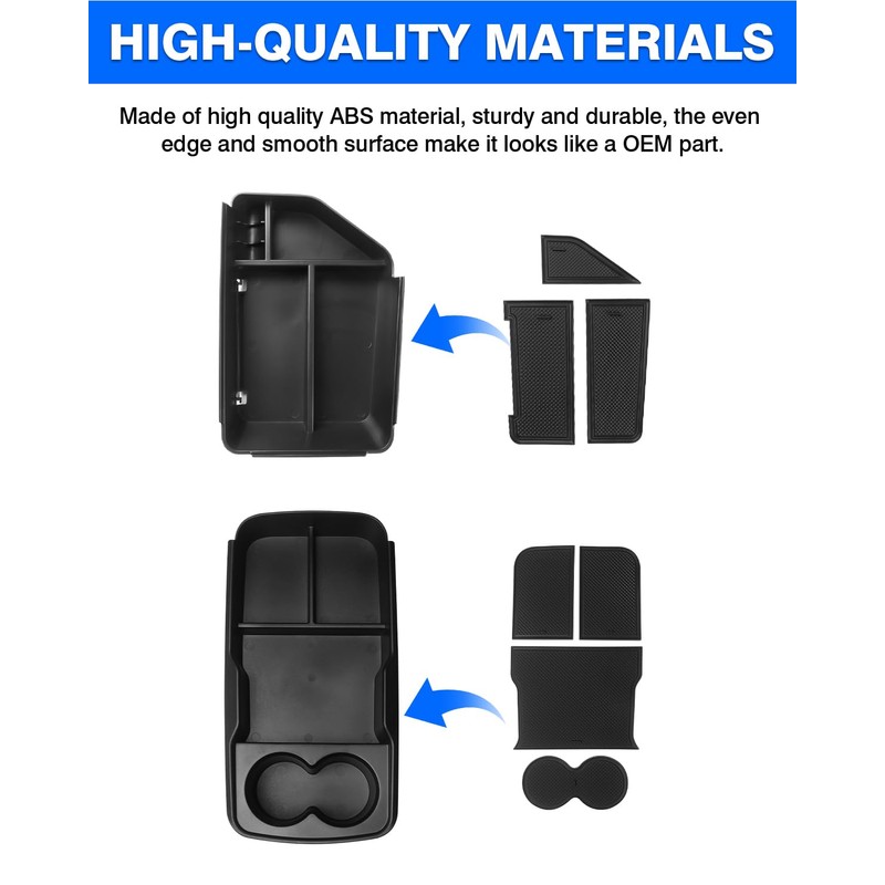Autorder 2PCS Center Console Organizer for Kia EV6 2022 2023