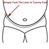 Tummy Liners for Sweat Rash -Brushed Cotton on Both Sides-