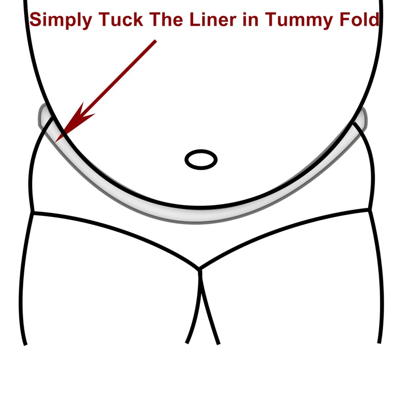 Tummy Liners for Sweat Rash -Brushed Cotton on Both Sides-