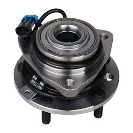 KUSATEC 513124 Front Wheel Hub and Bearing Assembly 4x4 4WD AWD Compatible with 97-05 Chevy Blazer/GMC Jimmy, 97-04 S10/Sonoma, 98-00 Isuzu Hombre, 97-01 Oldsmobile Bravada 5Lugs w/ABS