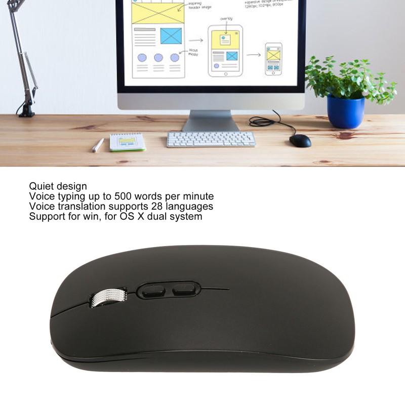 Voice Mouse 2.4G BT Connection Dual Mode 28 Languages Supported
