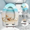 Angol Shiold Elongated Toilet Seat Molded Wood Toilet Seat with