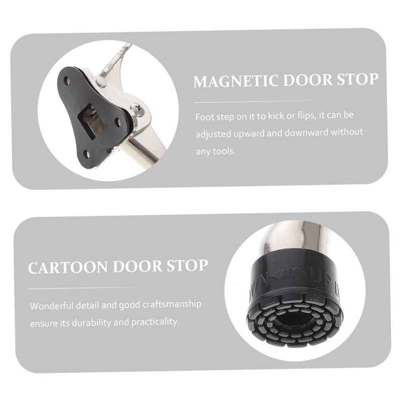 Adjustable Kickdown Door Stopper - Zinc Alloy Foot Operated Door