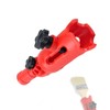 Multi-angle brush extension, 180° swivel for extension rod attachments, multi-angle