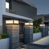 SLAWA Outdoor Post Caps Light With Pier Mount Base Column