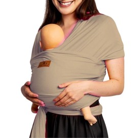 Mãe Baby Fular para bebé | Algodón Premium Fresco | 100% Hecho en México | Hasta 10kg (Arena)