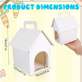 24pcs Dog Party Favors Boxes, White Foldable Adopt a Puppy Party Favors Boxes Pet Gift Stuff for Birthday Decorations