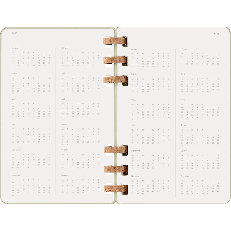 Moleskine Spiral 12 Month 2026-2026 Academic Year Planner, Hard Cover,