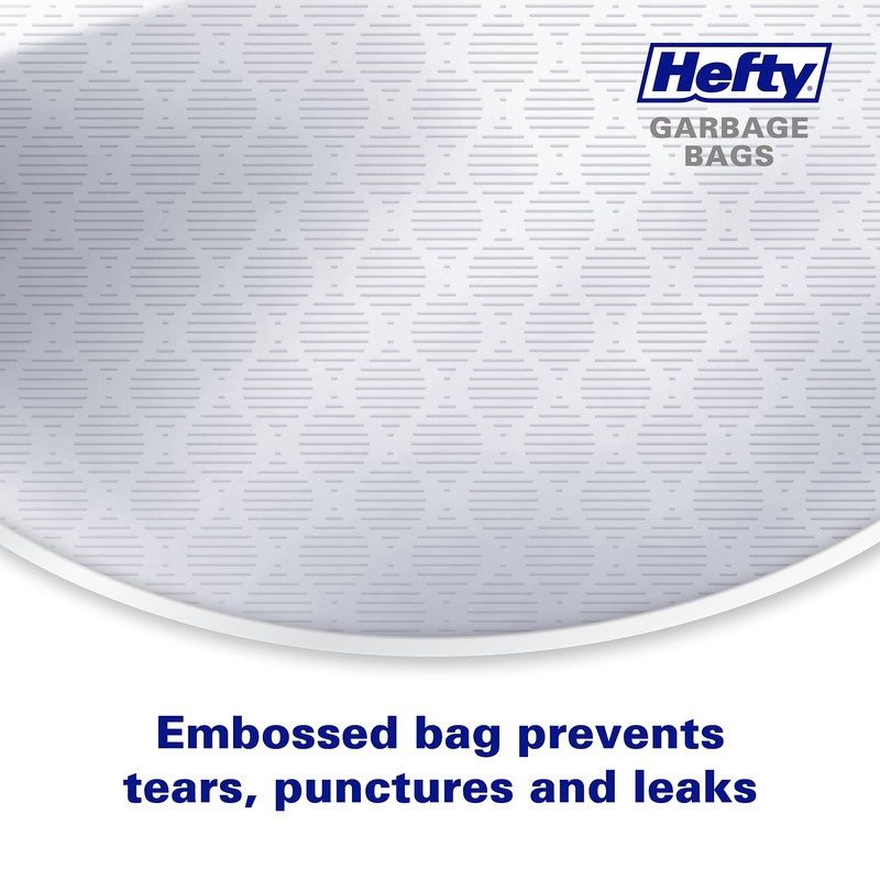 Hefty® Garbage Bags, Ultra Strong Tall 50 Litres White Kitchen,