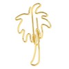 50 Pcs Paper Clips Portable Mini Cute Golden Coconut Tree