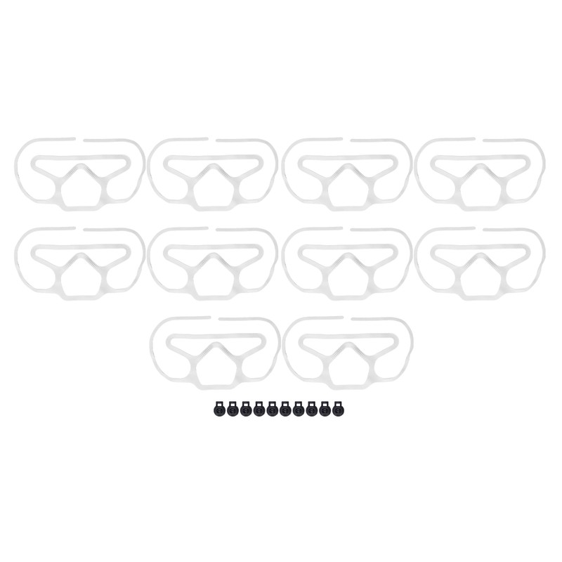 10Pcs Mask Brace Antifog Food Grade Silicone Freely Foldable Reusable