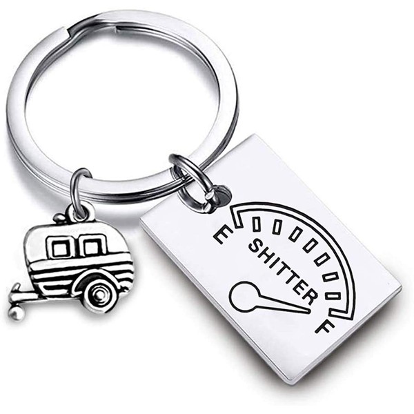 POTIY Shitter's Full Keychain RV Key Chain Christmas Vacation Gift