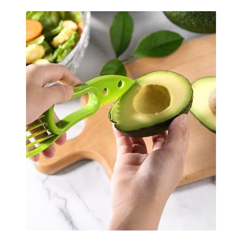 Avocado Cutter Tool - 3-in-1 Avocado Slicer and Pitter, 3.97"