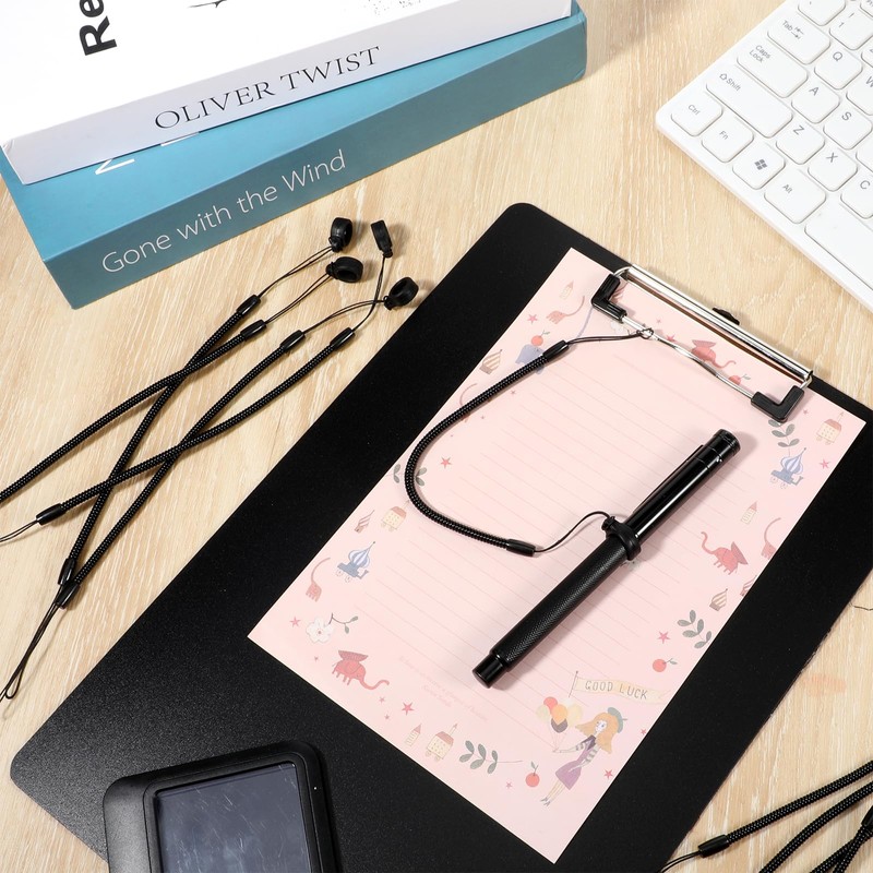 LIQWEI 10 Pcs Elastic Lanyard Tether, Retractable Pen Holder Leash