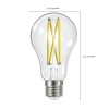 Satco S12432 - 12.5 Watt LED A19 Clear LED Bulbs