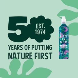 Faith In Nature 500ml Metal Bottle Natural Lavender and Geranium Body Wash, Relaxing Shower Gel, Vegan and Cruelty Free, No SLS or Parabens