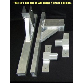 Pack'em Aluminum Ladder Roof Rack Will Fit Most Enclosed Trailer - 1 section - PK-28B