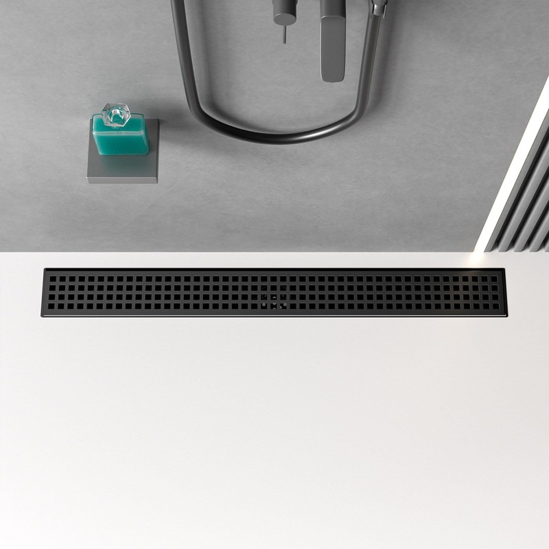 BARONAGE Linear Shower Drain 32 Inch Rectangular Floor Drain with