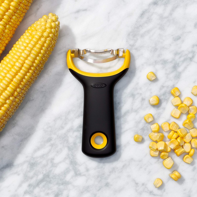OXO Good Grips Corn Prep Peeler, Black, Yellow, One Size