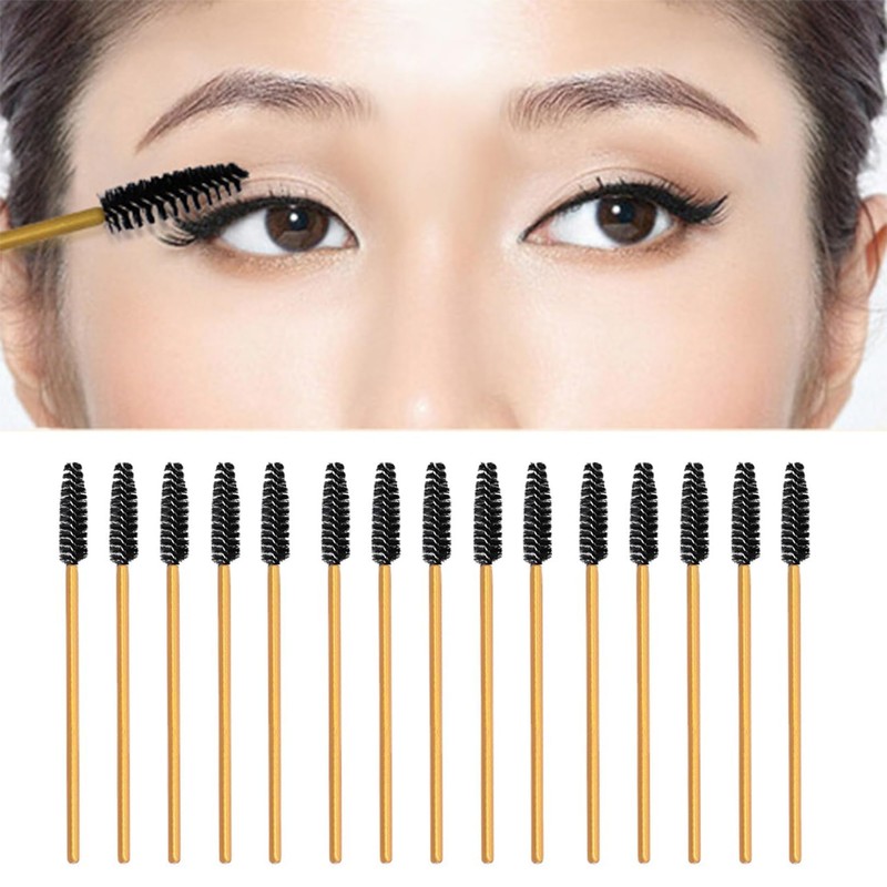 50 Pcs Eyebrow Spoolie, Lightweight Eyelash Spoolies, Disposable Mascara Wands