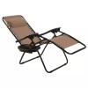 Costway Outdoor Garden Folding Reclining Beach Zero Gravity Patio Chaise