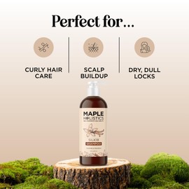 Moisturizing Shampoo for Dry Hair Care - Silk18 Advanced Anti Frizz Ultra Hydrating Shampoo for Color Treated Hair with Silk Amino Acids and Plant Proteins - Sulfate Free Shampoo for Men and Women | Maple Holistics