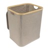 Foldable Bamboo Laundry Hamper with Lid - Decor Essentials for