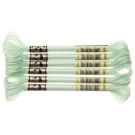 DMC 317W-E0966 Embroidery Floss Thread, Polyester E0966 Green 8 Metres