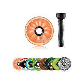 CROSSSELL Headset Spacers for MTB, MTB Stem Cap 1-1/8", Bike Stem Cap Aluminum, MTB Headset, BMX Headset, Handlebar end Caps, Bike Headset Cap, Fork Tube Caps with Bolt for MTB Road Bike (02)