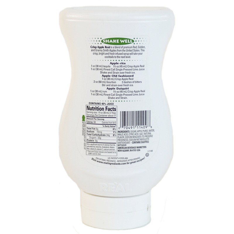 Crisp Apple Reàl, Apple Puree Infused Syrup, 16.9 FL OZ