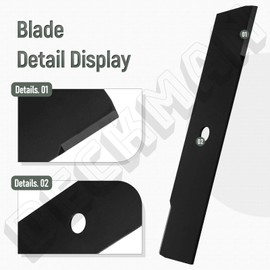 DECKMAN 9" 85755 71-85755 Replacement Edger Blades Compatible with Craftsman Edger, 9" x 2” x 1/2" Center Hole - for Vertical Shaft Models 79651-79655, 79751-79754, 77210, 77220, 77221 (3 Pack)